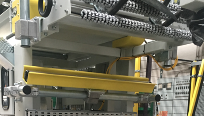 Measuring system for rubber steel cord cutting machine