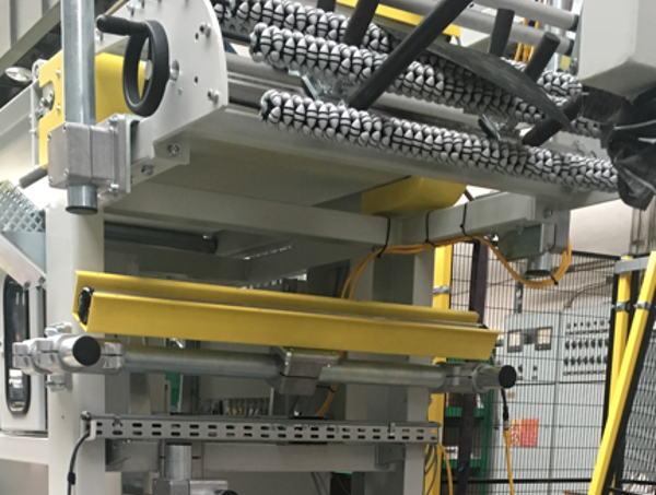 Measuring system for rubber steel cord cutting machine